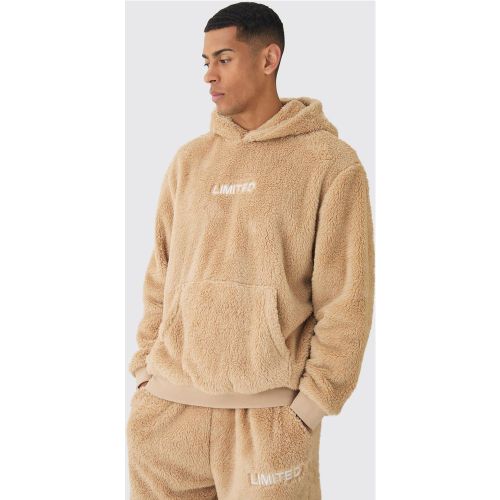 Sweat à capuche oversize en polaire - M - Boohooman - Modalova