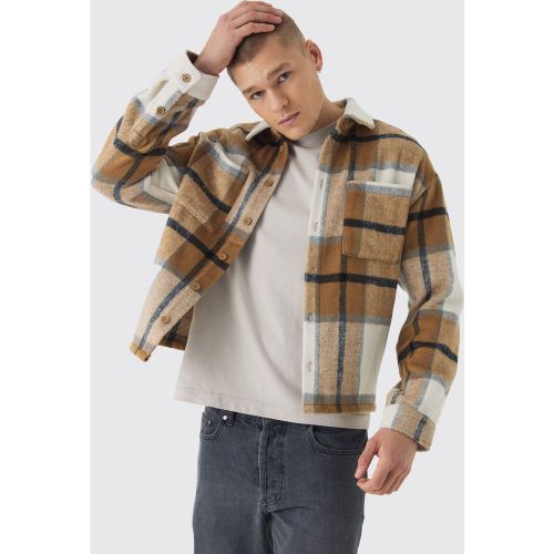 Surchemise oversize à carreaux - M - Boohooman - Modalova