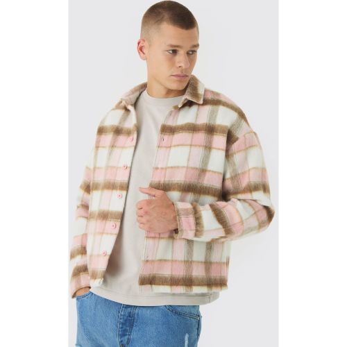 Surchemise oversize à carreaux - L - Boohooman - Modalova