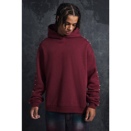 Sweat à capuche oversize à épaules dénudées homme - L - Boohooman - Modalova