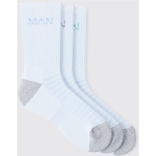 Lot de 3 paires de chaussettes - MAN Active - ONE SIZE - Boohooman - Modalova