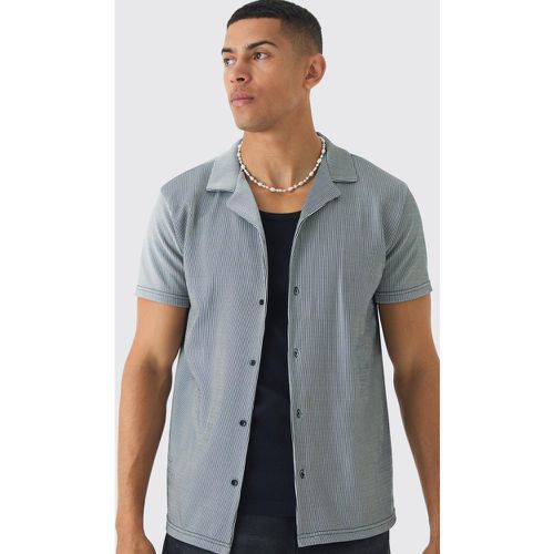 Chemise en jersey côtelée - S - Boohooman - Modalova