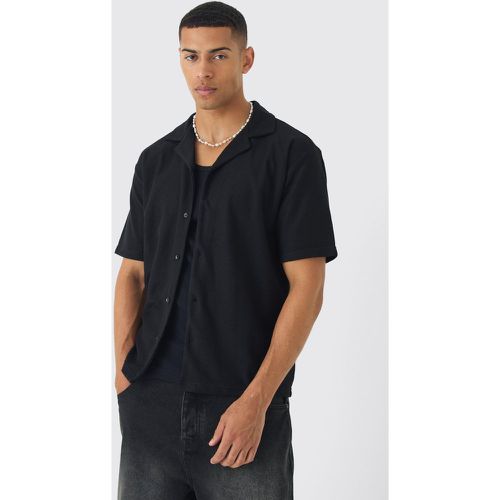 Chemise oversize en jersey texturé - S - Boohooman - Modalova