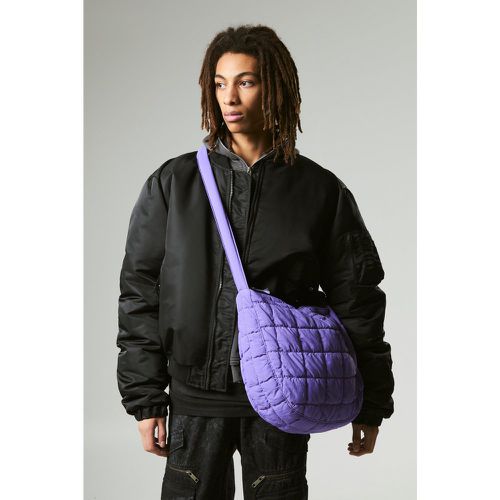 Sac à bandoulière matelassé à bandoulière - ONE SIZE - Boohooman - Modalova