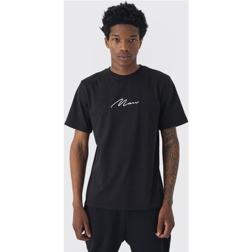 T-shirt MAN brodé - S - Boohooman - Modalova