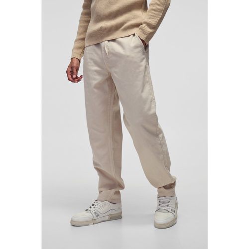 Pantalon chino baggy fuselé - S - Boohooman - Modalova