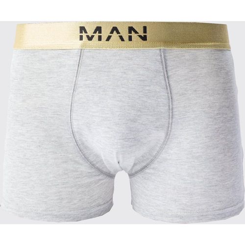 Boxer doré à logo - MAN - S - Boohooman - Modalova