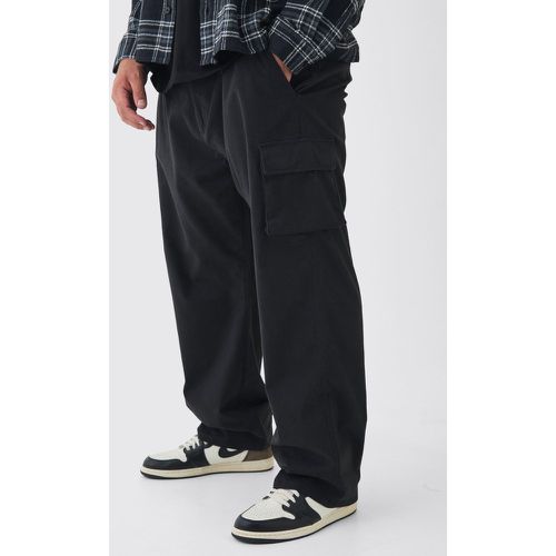 Grande taille - Pantalon cargo large à taille fixe - 38 - Boohooman - Modalova