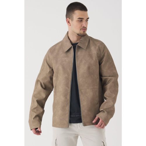 Tall - Veste Harrington enduite - S - Boohooman - Modalova