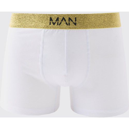 Boxer à empiècement doré - MAN - XL - Boohooman - Modalova