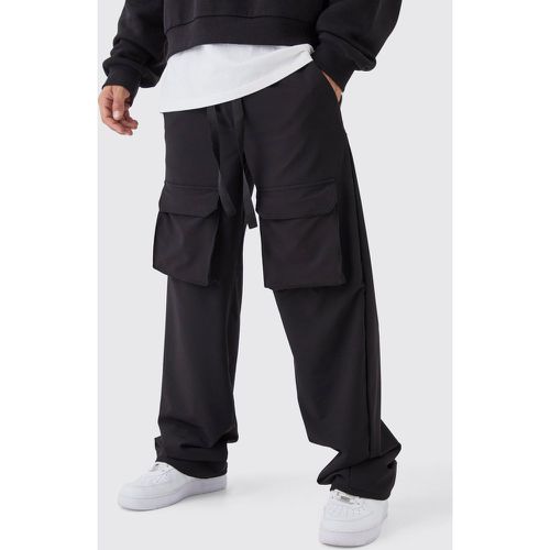 Pantalon cargo baggy à taille élastiquée - S - Boohooman - Modalova