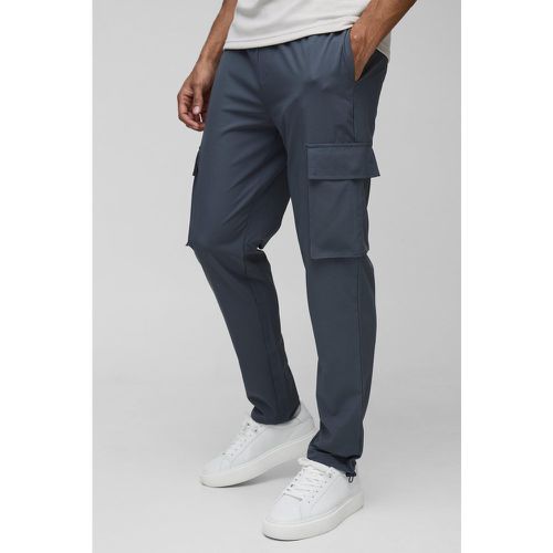 Pantalon cargo slim à ourlets élastiques - S - Boohooman - Modalova