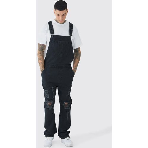 Tall - Salopette droite en jean - 30 - Boohooman - Modalova