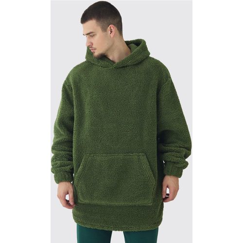 Tall - Sweat à capuche oversize en polaire - S - Boohooman - Modalova