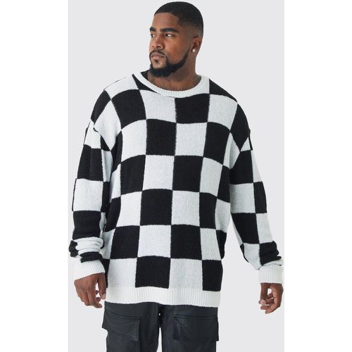 Grande taille - Pull en maille à col ras du cou - XXXL - Boohooman - Modalova