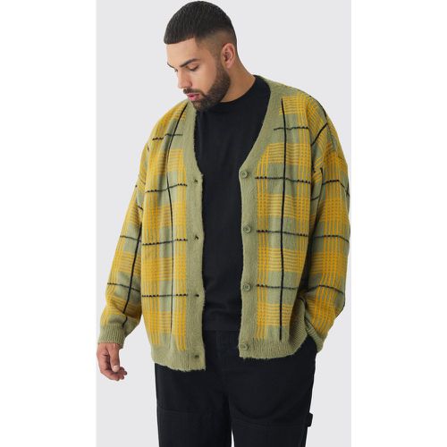 Grande taille - Cardigan à carreaux - XXL - Boohooman - Modalova