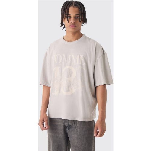 T-shirt oversize à col montant - S - Boohooman - Modalova
