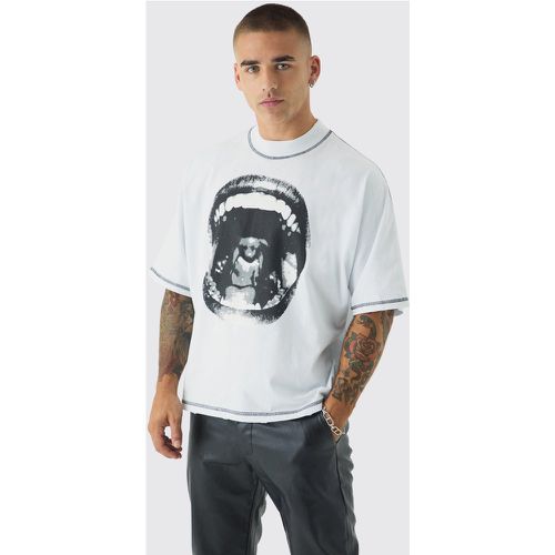 T-shirt oversize imprimé - S - Boohooman - Modalova