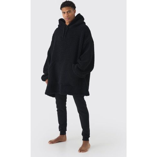 Sweat à capuche oversize en polaire - M - Boohooman - Modalova