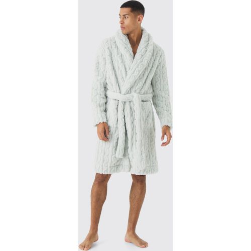 Dressing gown de chambre épaisse en maille torsadée - S - Boohooman - Modalova