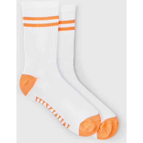 Chaussettes à rayures et semelle contrastante - ONE SIZE - Boohooman - Modalova