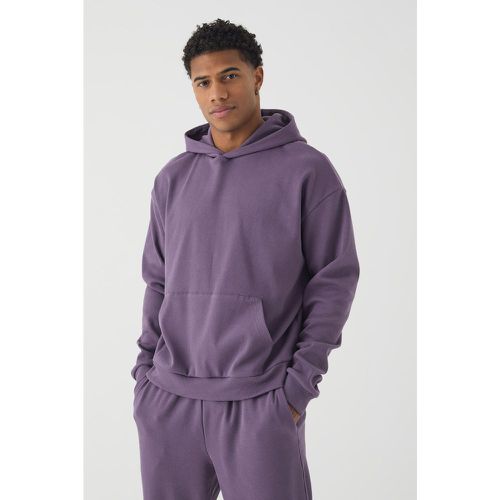 Sweat à capuche oversize côtelé homme - M - Boohooman - Modalova