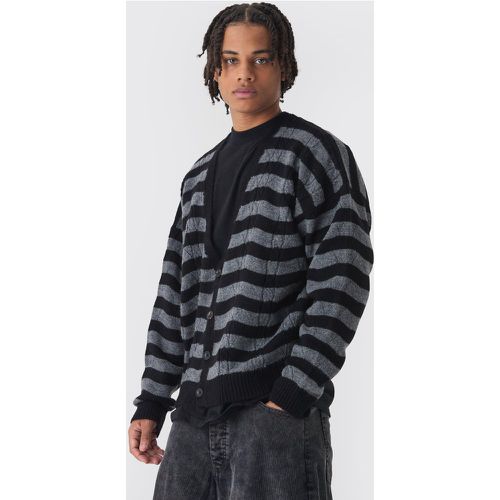 Cardigan ample en maille torsadée - S - Boohooman - Modalova