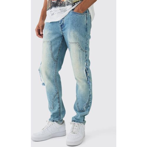 Jean charpentier slim en jean - 28R - Boohooman - Modalova