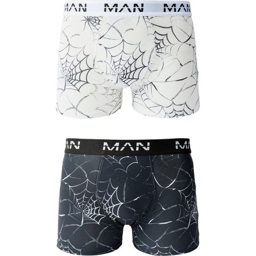 Lot de 2 boxers à imprimé toiles d'araignées - MAN - L - Boohooman - Modalova