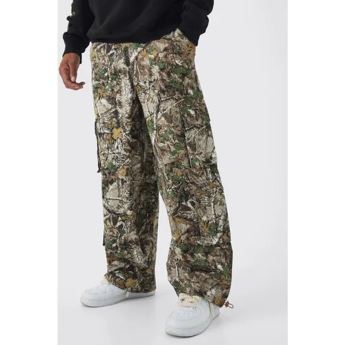 Pantalon cargo baggy à imprimé camouflage - 30 - Boohooman - Modalova