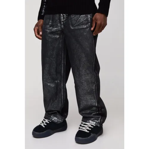 Jean large déchiré à l'arrière - 30R - Boohooman - Modalova