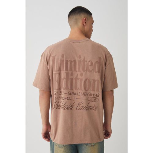 T-shirt oversize construit - Limited Edition - M - Boohooman - Modalova