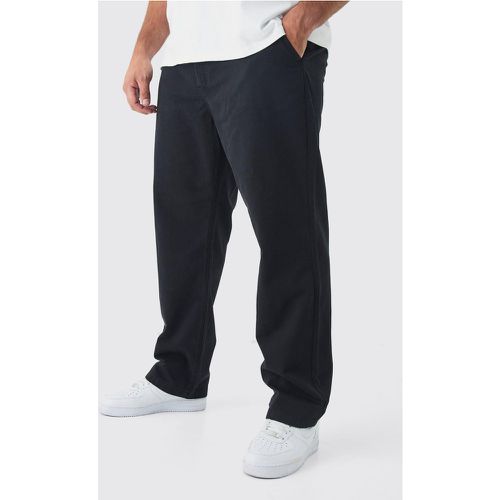 Grande taille - Pantalon chino droit à taille fixe - 38 - Boohooman - Modalova