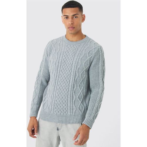 Pull en maille torsadée - S - Boohooman - Modalova