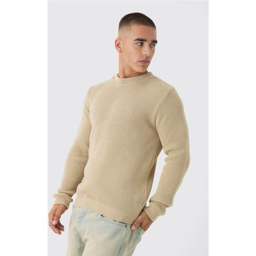 Pull droit en maille côtelée - S - Boohooman - Modalova