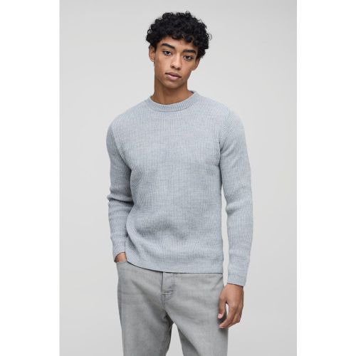 Pull droit en maille côtelée - XL - Boohooman - Modalova
