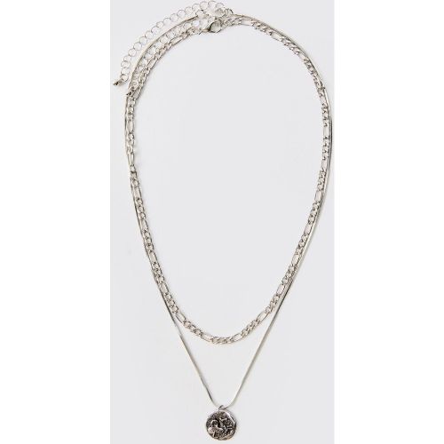 Collier À Pendentif En Chaîne Superposée - One Size - boohoo - Modalova