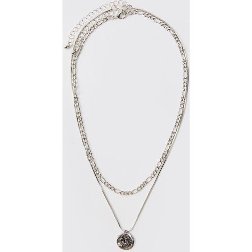 Collier À Pendentif En Chaîne Superposée - One Size - boohoo - Modalova