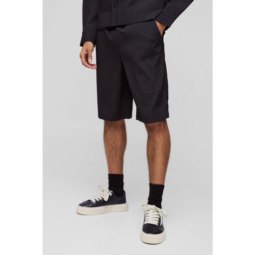 Bermuda plissé technique à taille élastiquée - L - Boohooman - Modalova
