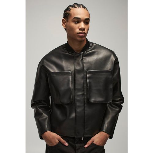 Bomber oversize en synthétique homme - S - Boohooman - Modalova