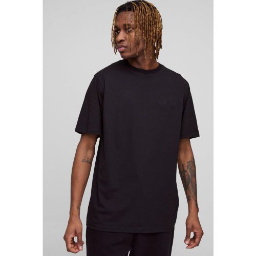 Tall - T-shirt à col ras du cou et broderie BM - S - Boohooman - Modalova