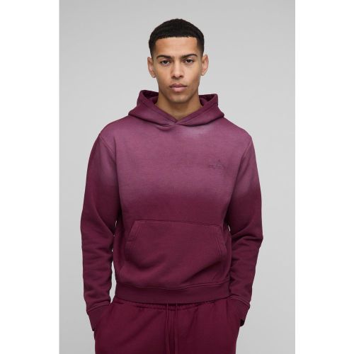 Sweat à capuche oversize délavé à imprimé graffiti homme - S - Boohooman - Modalova