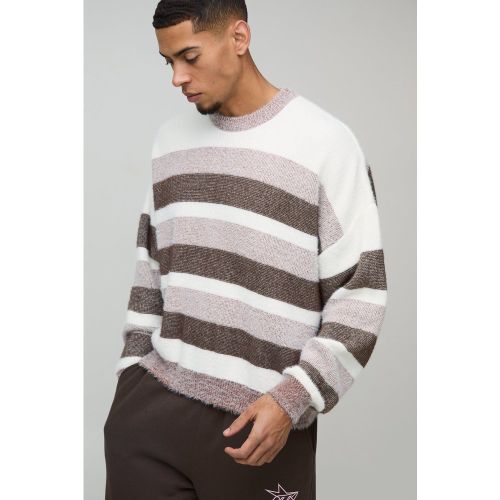Pull oversize en maille brossée - L - Boohooman - Modalova