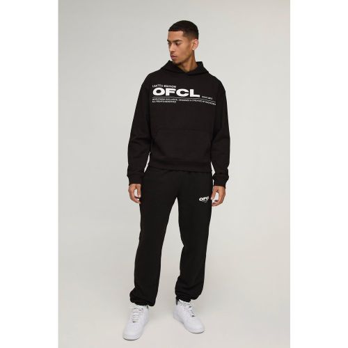 Survêtement oversize imprimé - Official - M - Boohooman - Modalova