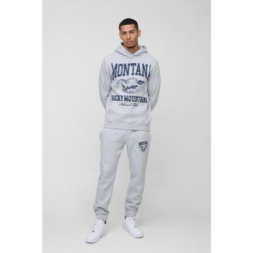 Survêtement à imprimé universitaire - S - Boohooman - Modalova