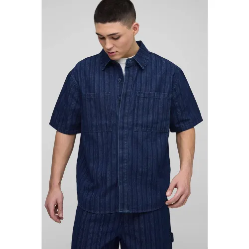 Chemise oversize à rayures - S - Boohooman - Modalova