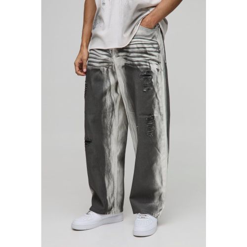 Jean super baggy délavé - 28R - Boohooman - Modalova