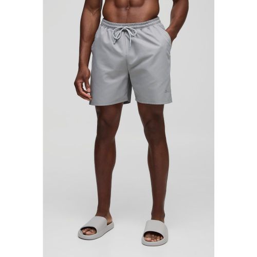 Short de bain mi-long à logo en - S - Boohooman - Modalova