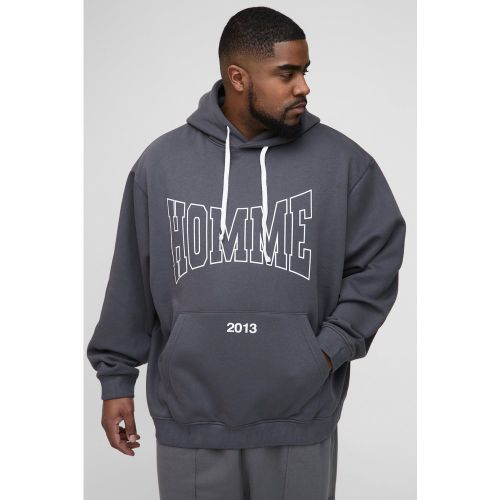 Grande taille - Sweat à capuche oversize - XXXL - Boohooman - Modalova