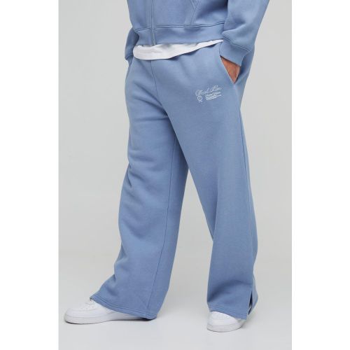 Grande taille - Jogging droit fendu - MAN Official - XXXL - Boohooman - Modalova